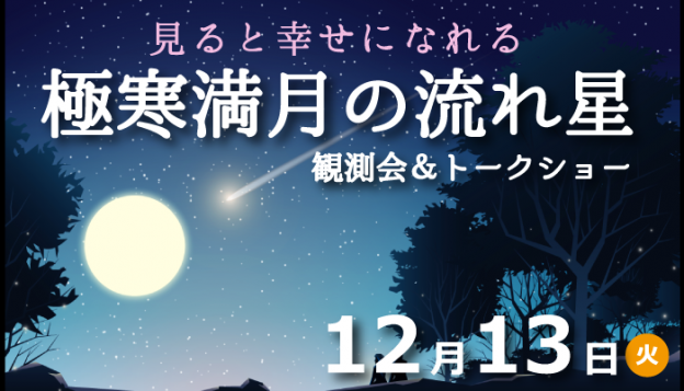 【13日 極寒満月ふたご座流星群】